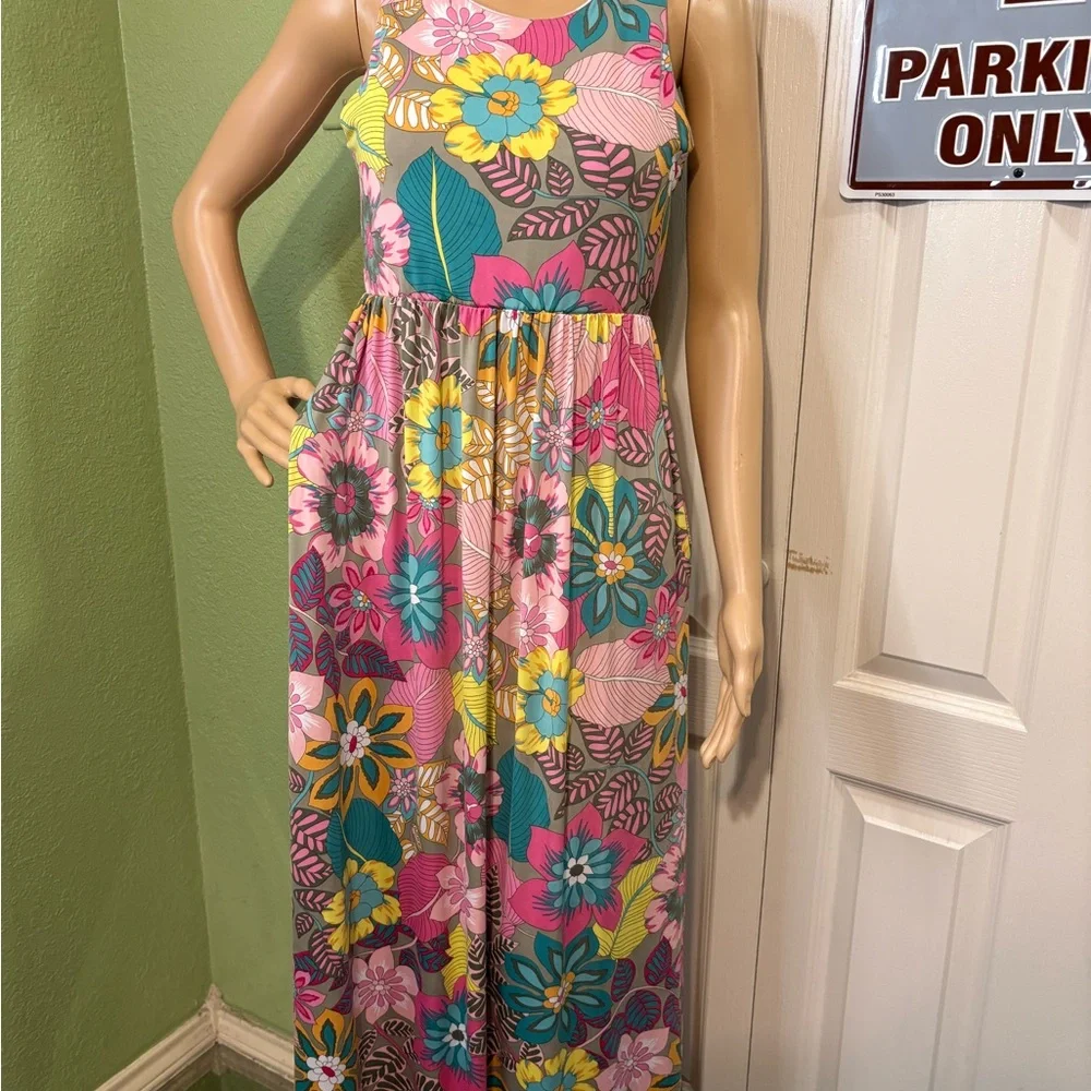 Beeson River Floral Sleeveless Maxi Dress
